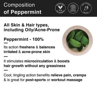 Soulflower Peppermint Essential Oil for Skin & Hair Care, Scalp, Aromatherapy |100% Pure & Natural Therapeutic Grade, Undiluted, Ecocert Cosmos Organic Certified| Mentha Piperita |15ml